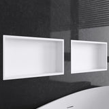 glasvilla Duschnische Bad  Wandnische befliesbar aus Edelstahl Duschregal einfache Montage