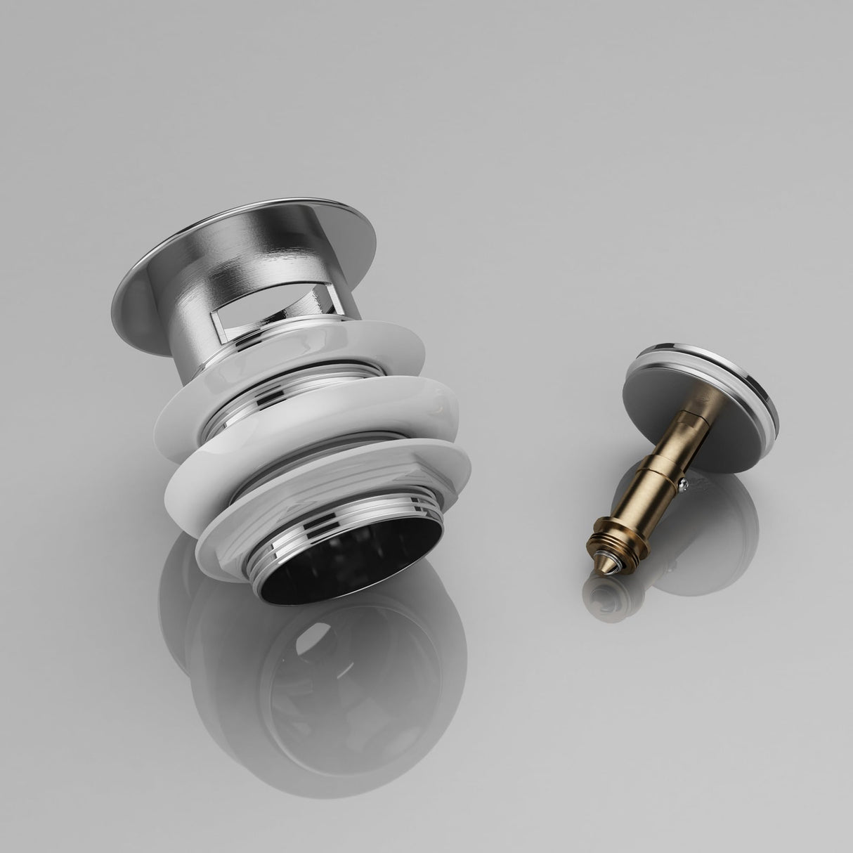 glasvilla Ablaufgarnitur Waschbeckenstöpsel | Waschtisch Stöpsel für alle DIN-Waschbecken