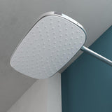 glasvilla Duschsystem mit Hand- und Kopfbrause Regendusche Duscharmatur mit Wandhalterungs-Set