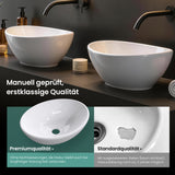 Lavabo de Encimera Glasvilla Brüssel205 Diseño Ovalado con Sellado Nano