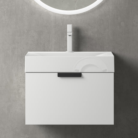 glasvilla Badmöbel-Set mit Soft-Close Schublade Wandmontage inkl. Waschbecken Lonato