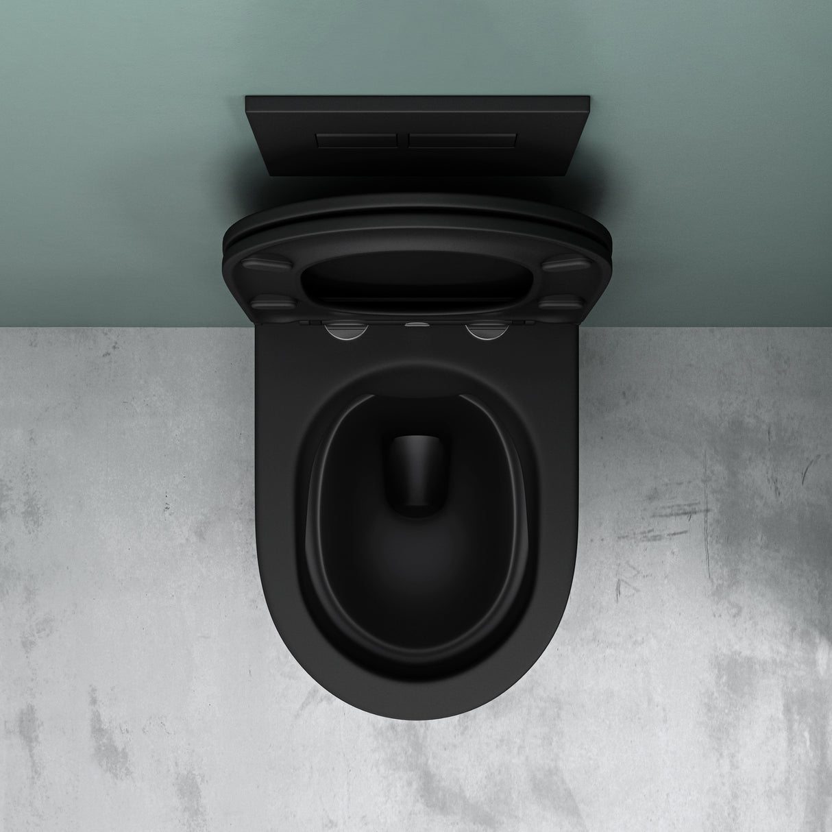 glasvilla Spülrandlos Wand WC Hänge WC Spülrandloses Toilette Softclose WC-Sitz Aachen108