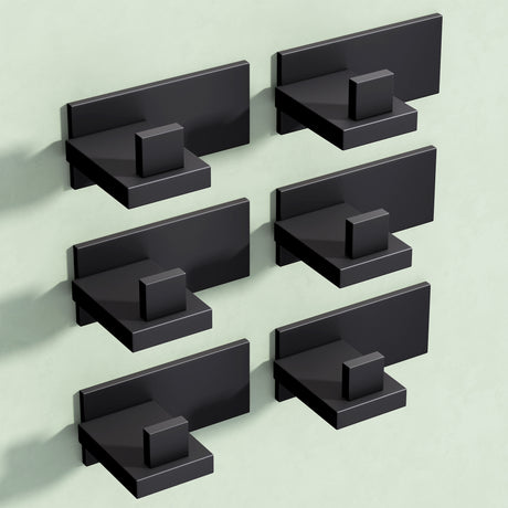 glasvilla Kleiderhaken Wandgarderobe Wandhaken aus Edelstahl Garderobenleiste Garderobenhaken Stalo-06+Stalo-07