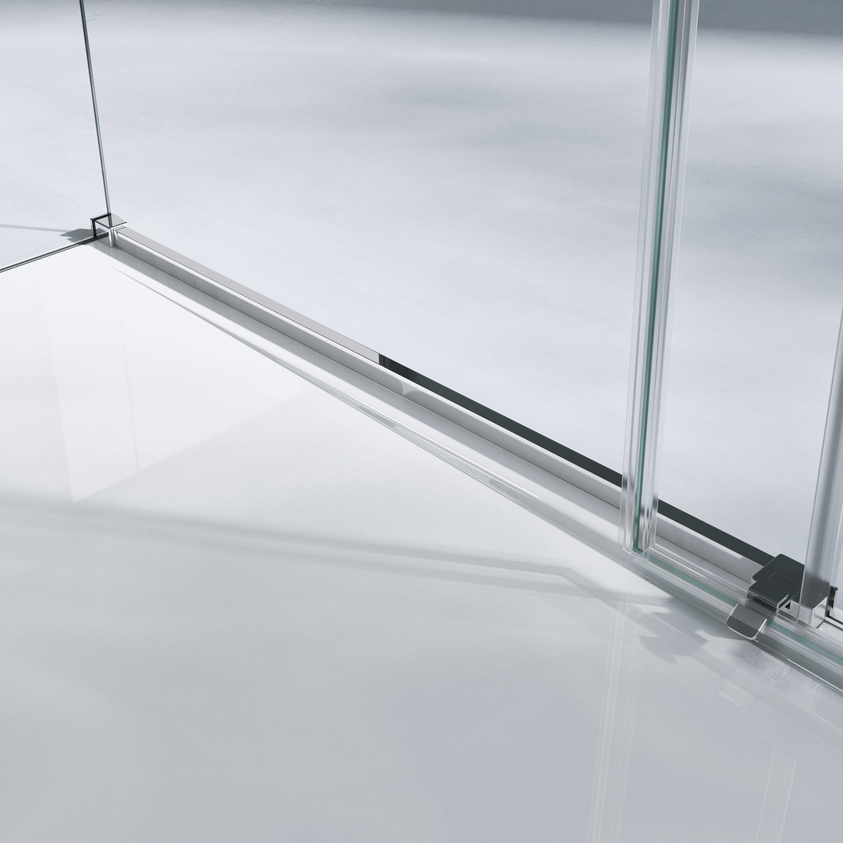 glasvilla Duschkabine Schiebetür 6mm ESG-Sicherheitsglas Duschabtrennung Seitenanstieg inkl. Soft-Close-Mechanismus Ravenna12K