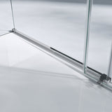 glasvilla Duschkabine Schiebetür 6mm ESG-Sicherheitsglas Duschabtrennung Seitenanstieg inkl. Soft-Close-Mechanismus Ravenna12K
