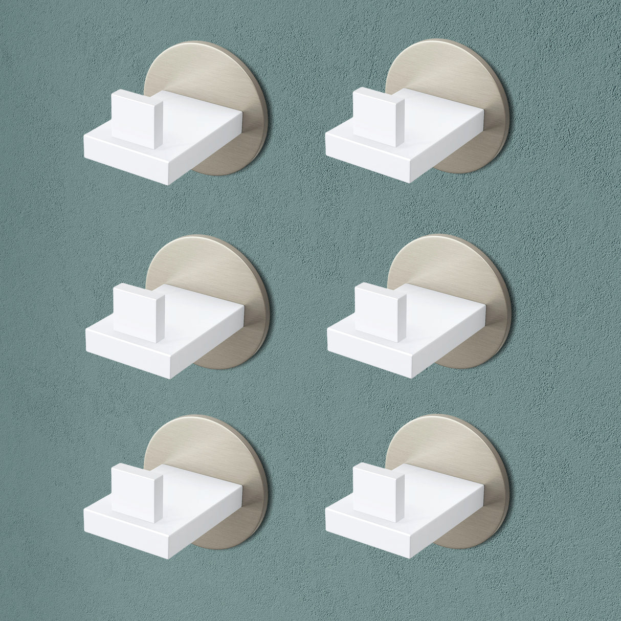 glasvilla Kleiderhaken Wandgarderobe Wandhaken aus Edelstahl Garderobenleiste Garderobenhaken Stalo-08+Stalo-09