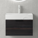 glasvilla Badmöbel-Set mit Soft-Close Schublade Wandmontage inkl. Waschbecken Lonato