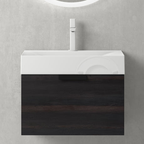 glasvilla Badmöbel-Set mit Soft-Close Schublade Wandmontage inkl. Waschbecken Lonato