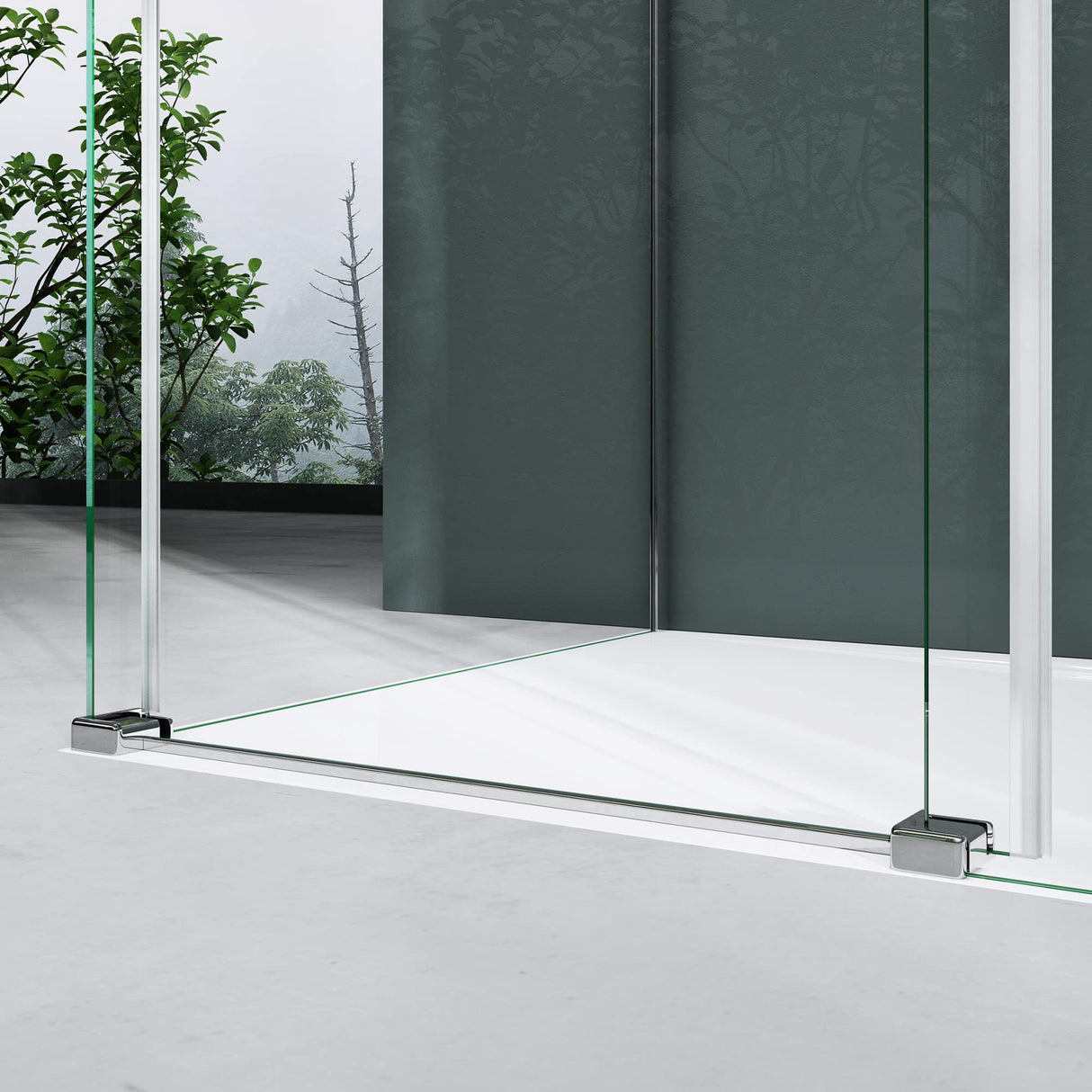 glasvilla Eckdusche Duschkabine Sicherheitsglas 8mm ESG beidseitige NANO-Beschichtung Schiebetür Dusche Ravenna17K
