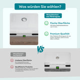 glasvilla Waschbecken oval Aufsatzwaschbecken ohne Hahnloch und Überlauf Col809