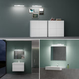 glasvilla Spiegelleuchte 40cm LED Badlampe | Spiegellampe, 6000K Badezimmer Lampe | 180° Drehbar 9W Luxaris