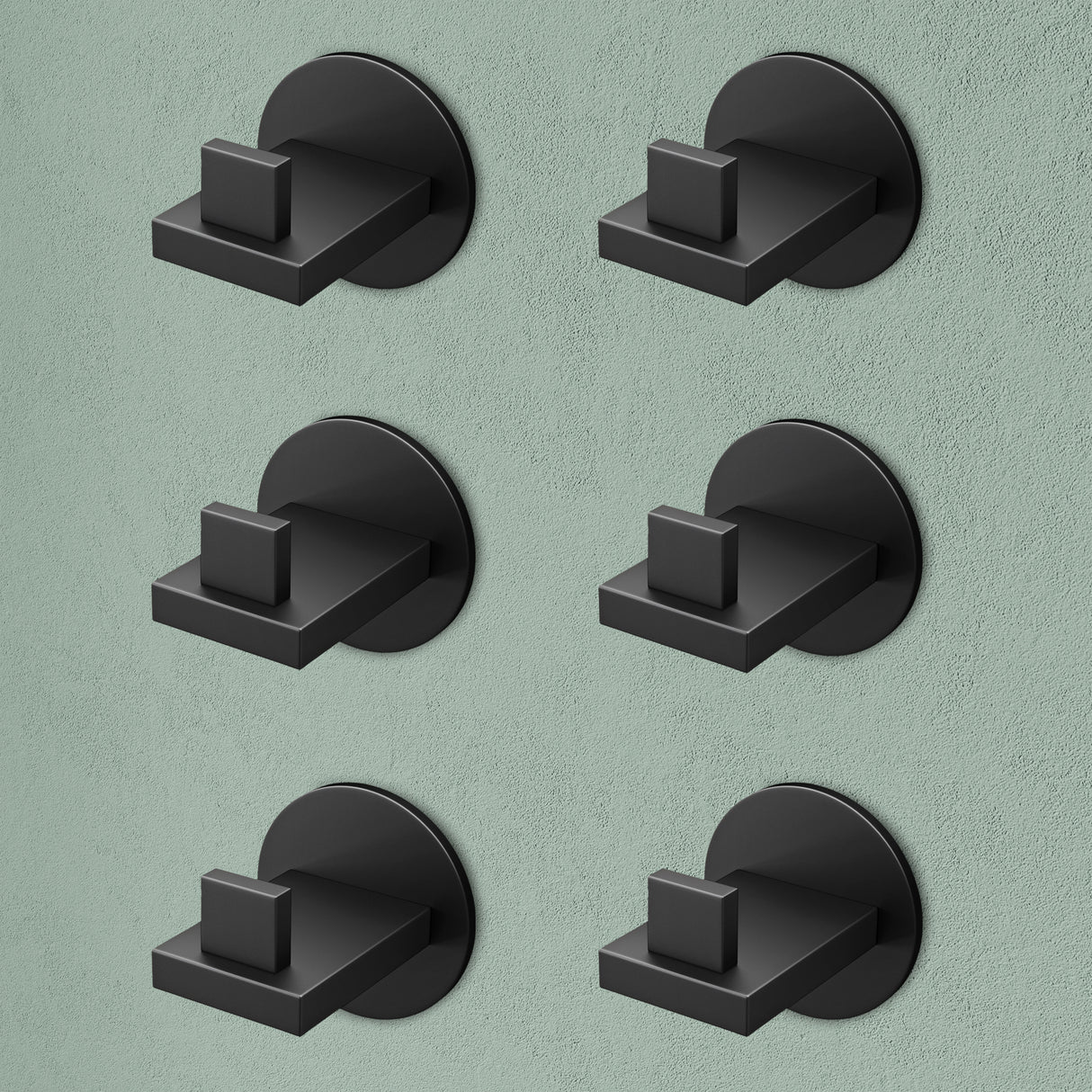 glasvilla Kleiderhaken Wandgarderobe Wandhaken aus Edelstahl Garderobenleiste Garderobenhaken Stalo-08+Stalo-09