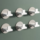 glasvilla Kleiderhaken Wandgarderobe Wandhaken aus Edelstahl Garderobenleiste Garderobenhaken Stalo-08+Stalo-09