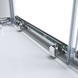 glasvilla Box doccia Angolare in Vetro, Cabina Bagno con Doppia Porta Scorrevole, Box Cabina Doccia in Vetro di Sicurezza ESG da 6 mm, Ravenna16MS