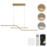 Suspension glasvilla 105cm LED Lampe à suspendre linéaire design 3000K/4000K/6000K Câble réglable 18W Luminaire Alivetta7085