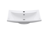glasvilla Waschbecken Aufsatzwaschbecken Hängewaschbecken BTH: 60x44x18cm Weiß aus Keramik inkl. Nano-Beschichtung Brüssel709