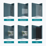 glasvilla Duschwand für Dusche Duschabtrennung Walk-In Dusche ESG-Sicherheitsglas 10mm NANO Glas Bremen2K