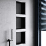 glasvilla Duschnische Bad  Wandnische befliesbar aus Edelstahl Duschregal einfache Montage