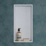 glasvilla Duschnische Bad  Wandnische befliesbar aus Edelstahl Duschregal einfache Montage