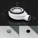 glasvilla Dusche Ablaufgarnitur für Duschwanne Duschtasse Abfluss Ablauf Siphon