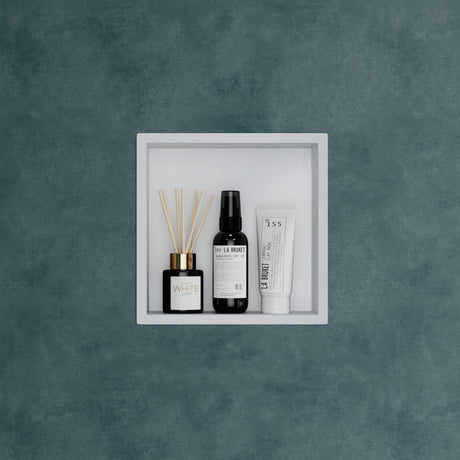 glasvilla Duschnische Bad  Wandnische befliesbar aus Edelstahl Duschregal einfache Montage