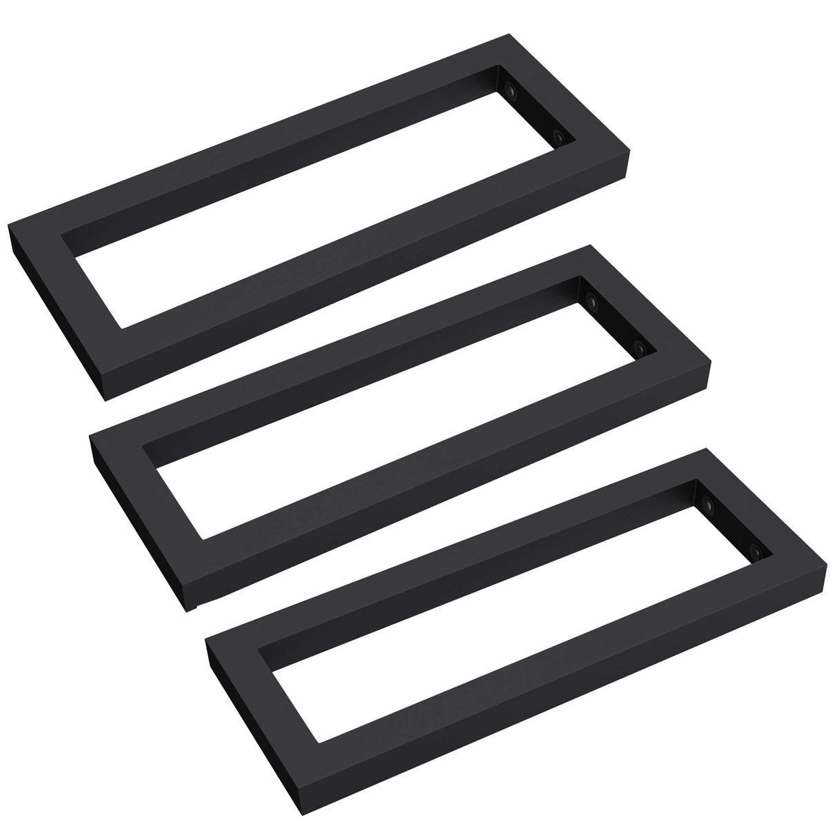 glasvilla Design Wandkonsole aus Edelstahl Waschtisch Halterung 3 Stück WH01