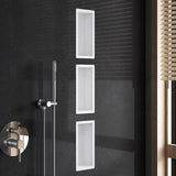 glasvilla Duschnische Bad  Wandnische befliesbar aus Edelstahl Duschregal einfache Montage