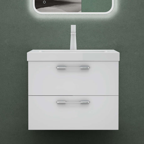 glasvilla Badezimmermöbel 2-teilig: Waschbecken und Unterschrank montagefertig Bavaria