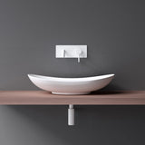 glasvilla Armatur Wandarmatur edel verchromt Waschbeckenarmatur inkl. Einbaukörper