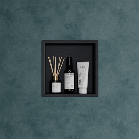 glasvilla Duschnische Bad  Wandnische befliesbar aus Edelstahl Duschregal einfache Montage