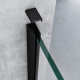 glasvilla Duschwand für Dusche Duschabtrennung Walk-In ESG-Sicherheitsglas 10mm NANO Glas BRAM1&BRAM3 Bremen2 Schwarz