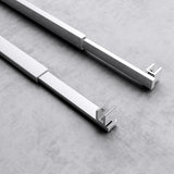 glasvilla Haltestange Duschwand Duschabtrennung Duschglaswand | Stabilisator für Walk in Dusche | um 180°schwenkbar für 6-10 mm Glasstärke