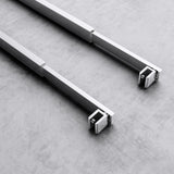 glasvilla Haltestange Duschwand Duschabtrennung Duschglaswand | Stabilisator für Walk in Dusche | um 180°schwenkbar für 6-10 mm Glasstärke