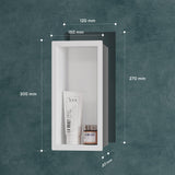 glasvilla Duschnische Bad  Wandnische befliesbar aus Edelstahl Duschregal einfache Montage