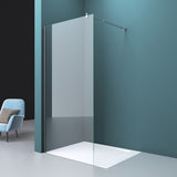 glasvilla Haltestange Duschwand Duschabtrennung Duschglaswand | Stabilisator für Walk in Dusche | um 180°schwenkbar für 6-10 mm Glasstärke