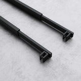 glasvilla Haltestange Duschwand Duschabtrennung Duschglaswand | Stabilisator für Walk in Dusche | um 180°schwenkbar für 6-10 mm Glasstärke