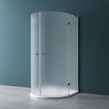 glasvilla Duschkabine U Form Dusche halbkreis 6mm ESG-Sicherheitsglas mit Easy-Clean Nano-Beschichtung Ravenna03