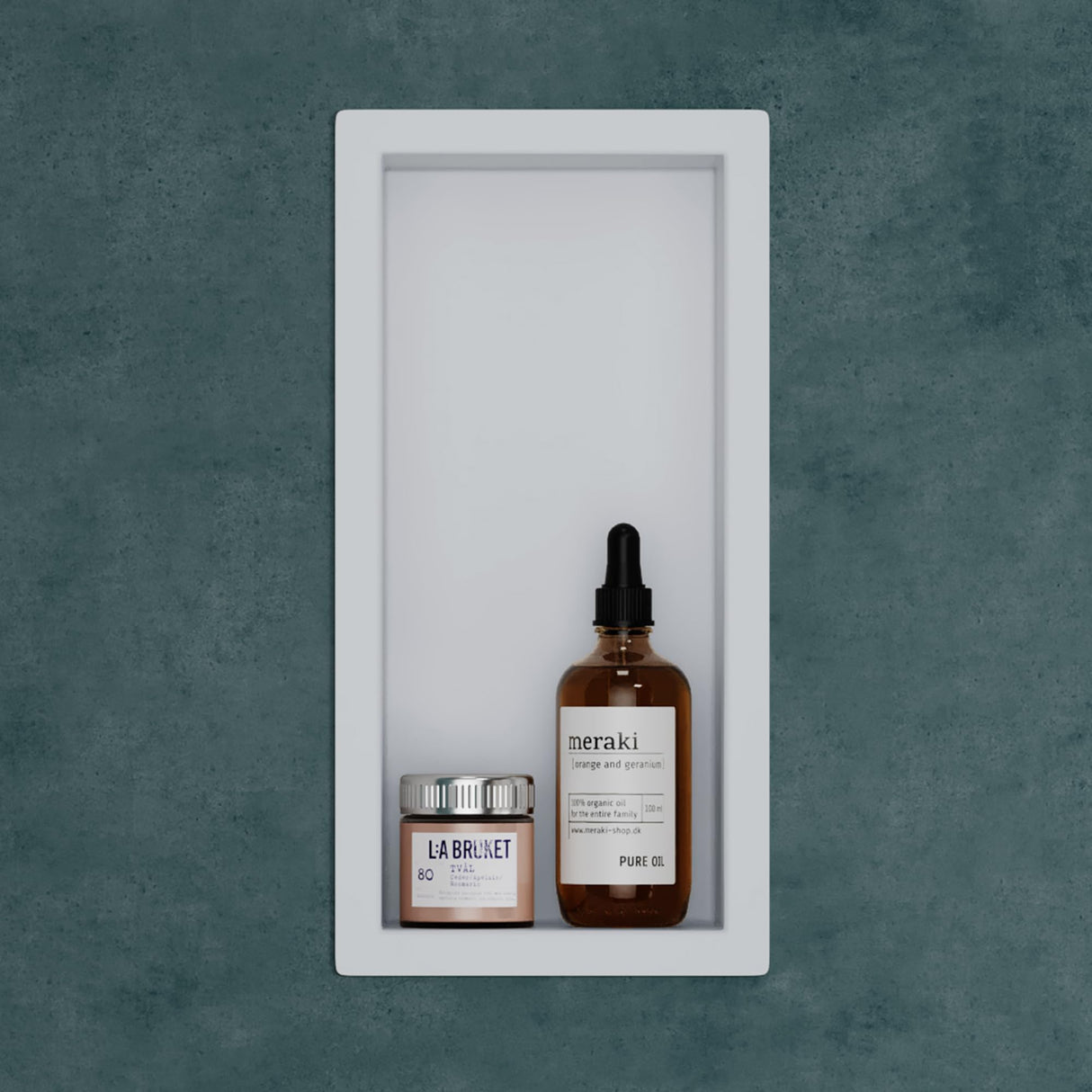 glasvilla Duschnische Bad  Wandnische befliesbar aus Edelstahl Duschregal einfache Montage