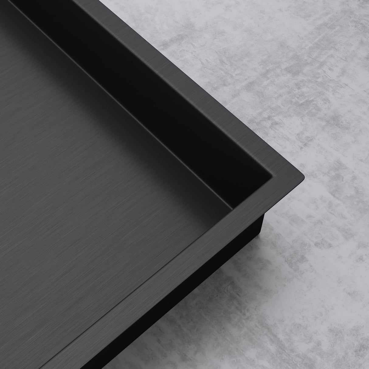 glasvilla Duschnische Bad  Wandnische befliesbar aus Edelstahl Duschregal einfache Montage