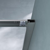 glasvilla Duschkabine mit Doppel-Schiebetür Duschtür Eckeinstieg Echtglas Lotuseffekt 6mm ESG-Sicherheitsglas Ravenna16MS