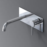 glasvilla Armatur Wandarmatur edel verchromt Waschbeckenarmatur inkl. Einbaukörper