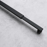glasvilla Haltestange Duschwand Duschabtrennung Duschglaswand | Stabilisator für Walk in Dusche | um 180°schwenkbar für 6-10 mm Glasstärke