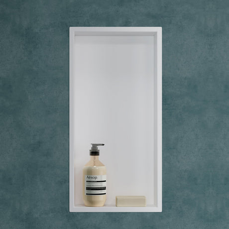 glasvilla Duschnische Bad  Wandnische befliesbar aus Edelstahl Duschregal einfache Montage