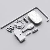 glasvilla Duschsystem mit Hand- und Kopfbrause Regendusche Duscharmatur mit Wandhalterungs-Set