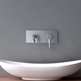 glasvilla Armatur Wandarmatur edel verchromt Waschbeckenarmatur inkl. Einbaukörper