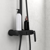 glasvilla Duschsystem mit Hand- und Kopfbrause Regendusche Duscharmatur mit Wandhalterungs-Set