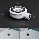 glasvilla Dusche Ablaufgarnitur für Duschwanne Duschtasse Abfluss Ablauf Siphon