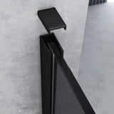 glasvilla Duschwand für Dusche Duschabtrennung Walk-In ESG-Sicherheitsglas 10mm NANO Glas BRAM1&BRAM3 Bremen2 Schwarz