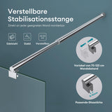 glasvilla Duschwand für Dusche Duschabtrennung Walk-In Dusche ESG-Sicherheitsglas 10mm NANO Glas Bremen2K