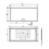 glasvilla Wandspiegel Badezimmer Spiegel LED Bad-Spiegel mit Touchschalter, Beschlagfrei durch Antifog-Schicht LED-Spiegel02